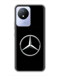 Чехол для Vivo Y02 с картинкой «Mercedes классический лого»