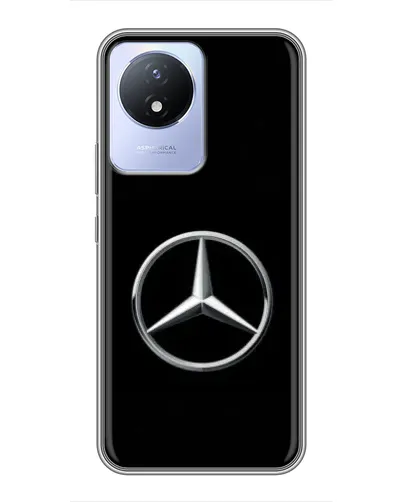 Чехол для Vivo Y02 с картинкой «Mercedes классический лого»