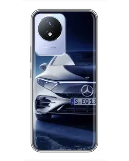 Чехол для Vivo Y02 с картинкой «Mercedes EQ — будущее»