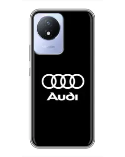 Чехол для Vivo Y02 с картинкой «Классическое лого Audi»
