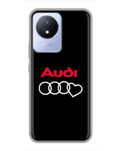 Чехол для Vivo Y02 с картинкой «Логотип Audi Heart» Чехол для Vivo Y02 с картинкой «Логотип Audi Heart»