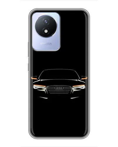 Чехол для Vivo Y02 с картинкой «Audi — ночной контур» Чехол для Vivo Y02 с картинкой «Audi — ночной контур»
