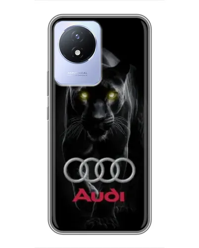 Чехол для Vivo Y02 с картинкой «Пантера и Audi» Чехол для Vivo Y02 с картинкой «Пантера и Audi»