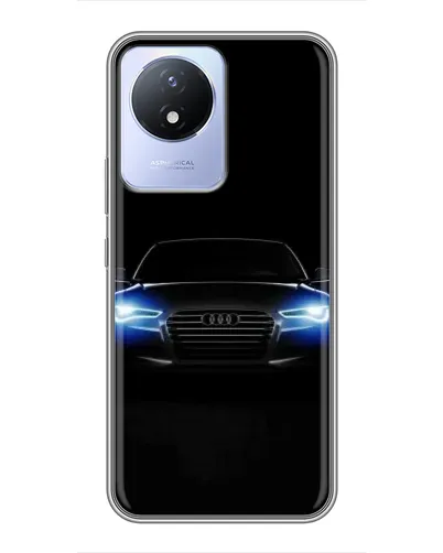 Чехол для Vivo Y02 с картинкой «Audi в неоне» Чехол для Vivo Y02 с картинкой «Audi в неоне»