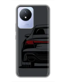Чехол для Vivo Y02 с картинкой «Задняя часть Audi — арт»