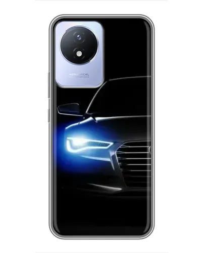 Чехол для Vivo Y02 с картинкой «Неоновый взгляд Audi» Чехол для Vivo Y02 с картинкой «Неоновый взгляд Audi»