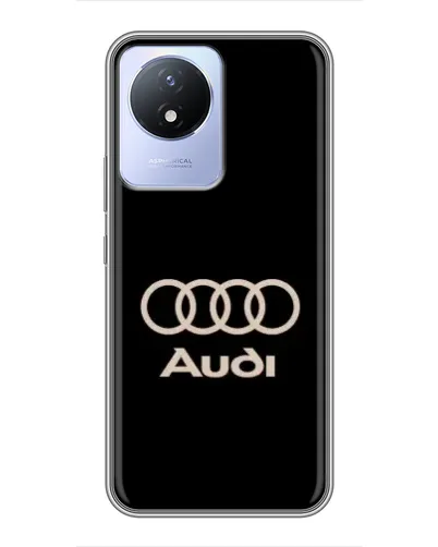 Чехол для Vivo Y02 с картинкой «Audi — золотой логотип» Чехол для Vivo Y02 с картинкой «Audi — золотой логотип»