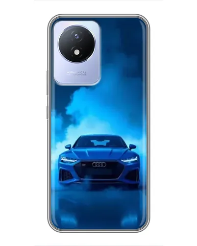 Чехол для Vivo Y02 с картинкой «Audi — голубая энергия» Чехол для Vivo Y02 с картинкой «Audi — голубая энергия»