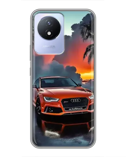 Чехол для Vivo Y02 с картинкой «Audi — закат» Чехол для Vivo Y02 с картинкой «Audi — закат»