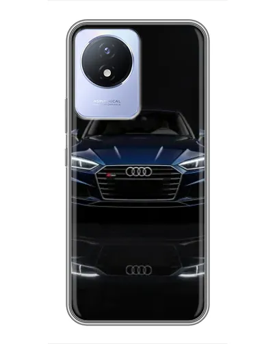 Чехол для Vivo Y02 с картинкой «Audi — ночное отражение» Чехол для Vivo Y02 с картинкой «Audi — ночное отражение»