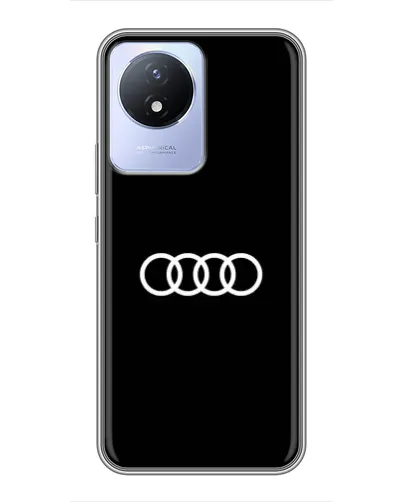 Чехол для Vivo Y02 с картинкой «Audi White Logo» Чехол для Vivo Y02 с картинкой «Audi White Logo»
