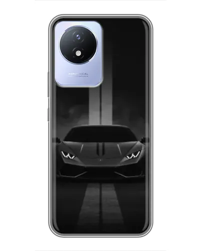 Чехол для Vivo Y02 с картинкой «Lamborghini симметрия дорог»