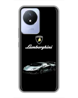 Чехол для Vivo Y02 с картинкой «Логотип Lamborghini классика»