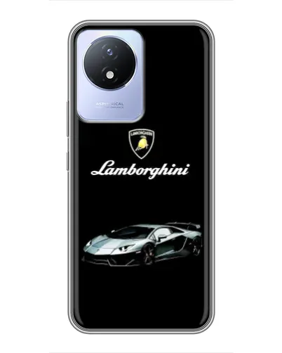 Чехол для Vivo Y02 с картинкой «Логотип Lamborghini классика»