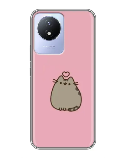 Чехол для Vivo Y02 с картинкой «Pusheen сердце» Чехол для Vivo Y02 с картинкой «Pusheen сердце»