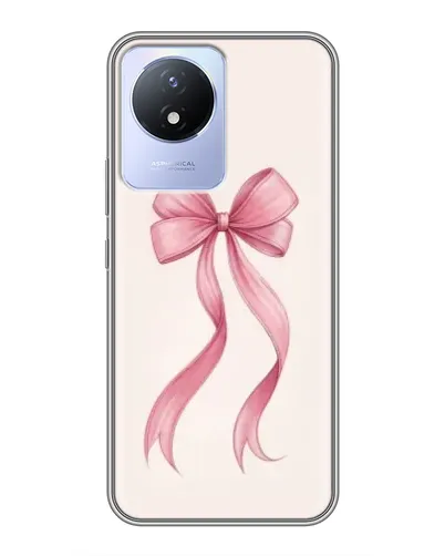 Чехол для Vivo Y02 с картинкой «Розовый бант»