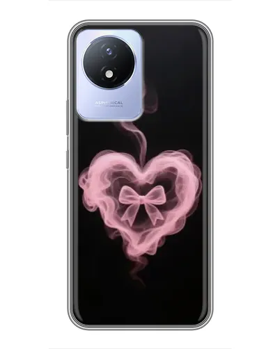 Чехол для Vivo Y02 с картинкой «Дымчатое сердце»