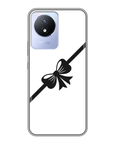 Чехол для Vivo Y02 с картинкой «Диагональный бант»