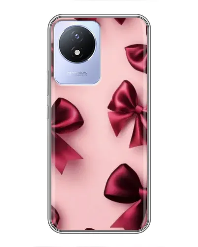 Чехол для Vivo Y02 с картинкой «Бордовый атлас»