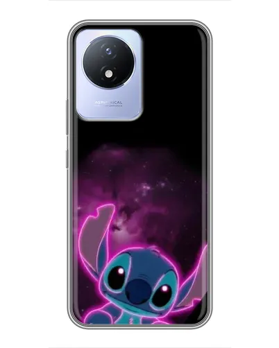 Чехол для Vivo Y02 с картинкой «Неоновый Stitch» Чехол для Vivo Y02 с картинкой «Неоновый Stitch»