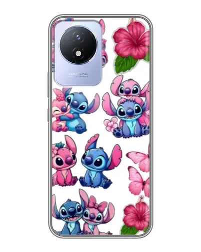 Чехол для Vivo Y02 с картинкой «Стикеры Stitch и Angel» Чехол для Vivo Y02 с картинкой «Стикеры Stitch и Angel»