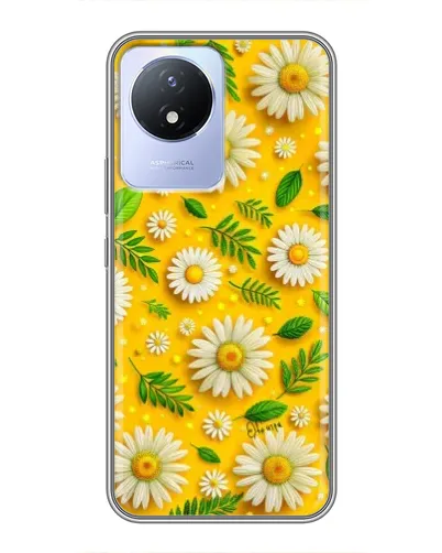 Чехол для Vivo Y02 с картинкой «Ромашковое солнце»