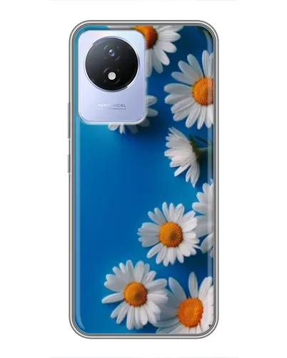 Чехол для Vivo Y02 с картинкой «Белоснежные маргаритки»