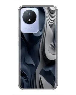Чохол для Vivo Y02 з картинкою «Об'ємні сині складки» Чохол для Vivo Y02 з картинкою «Об'ємні сині складки»