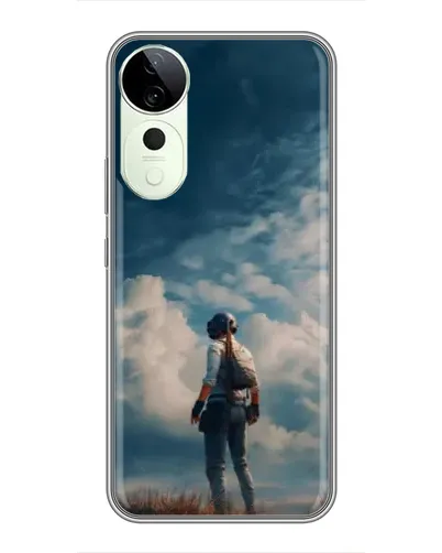 Чехол для Vivo Y04s с картинкой «Герой PUBG на скале» Чехол для Vivo Y04s с картинкой «Герой PUBG на скале»