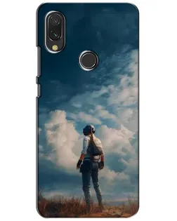 Чехол для Vivo Y11 с картинкой «Герой PUBG на скале»