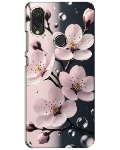 Чехол для Vivo Y11 с картинкой «Нежная сакура и капли» Чехол для Vivo Y11 с картинкой «Нежная сакура и капли»