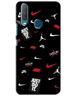 Чехол для Vivo Y15 с картинкой «Nike Mix Pattern»