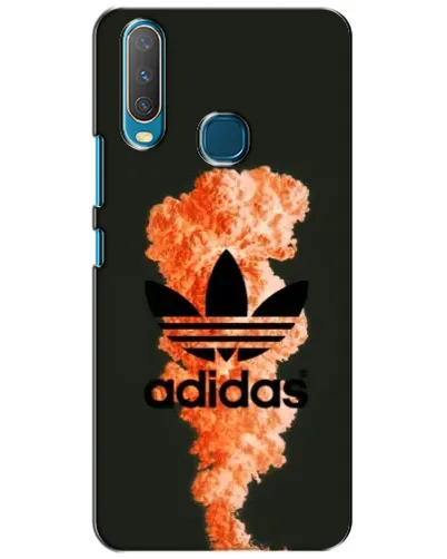 Чехол для Vivo Y15 с картинкой «Оранжевый дым Adidas»