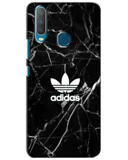 Чехол для Vivo Y15 с картинкой «Белый мрамор Adidas»
