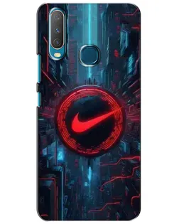 Чехол для Vivo Y15 с картинкой «Техногенный стиль Nike»