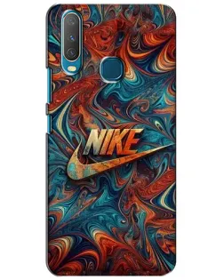 Чехол для Vivo Y15 с картинкой «Nike в абстракции»