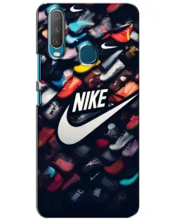 Чехол для Vivo Y15 с картинкой «Коллекция кроссовок Nike»