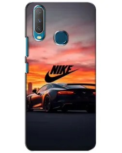 Чехол для Vivo Y15 с картинкой «Nike и суперкар»