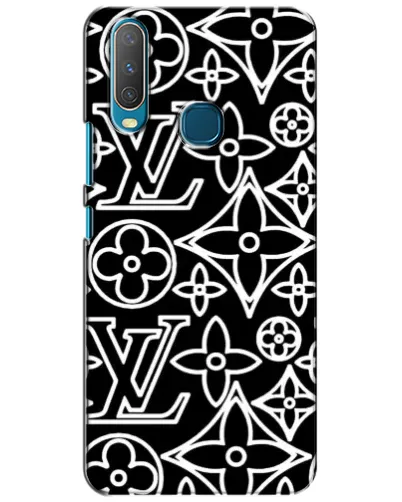 Чехол для Vivo Y15 с картинкой «Черно-белый узор LV» Чехол для Vivo Y15 с картинкой «Черно-белый узор LV»