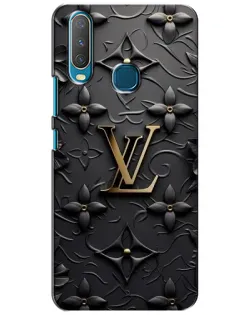 Чехол для Vivo Y15 с картинкой «Кожаная текстура LV»