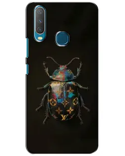 Чехол для Vivo Y15 с картинкой «LV — мраморный принт»