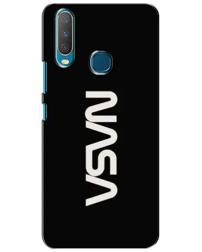 Чехол для Vivo Y15 с картинкой «NASA — вертикальный логотип»