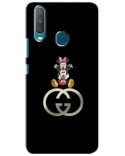 Чехол для Vivo Y15 с картинкой «Минни Маус на лого»