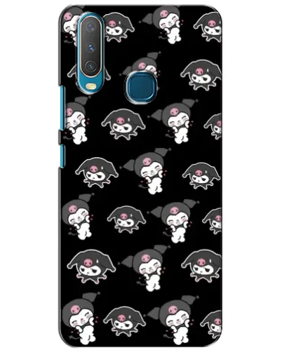 Чехол для Vivo Y15 с картинкой «Черный паттерн Kuromi» Чехол для Vivo Y15 с картинкой «Черный паттерн Kuromi»