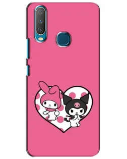 Чехол для Vivo Y15 с картинкой «Kuromi и My Melody»