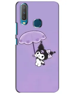 Чехол для Vivo Y15 с картинкой «Kuromi с зонтиком»