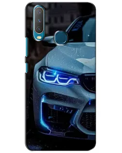 Чехол для Vivo Y15 с картинкой «Взгляд BMW с синими фарами» Чехол для Vivo Y15 с картинкой «Взгляд BMW с синими фарами»