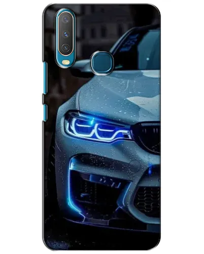 Чехол для Vivo Y15 с картинкой «Взгляд BMW с синими фарами» Чехол для Vivo Y15 с картинкой «Взгляд BMW с синими фарами»