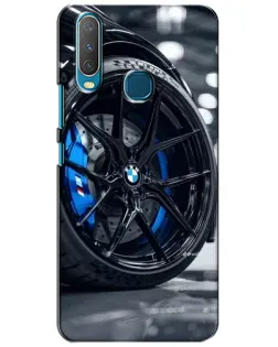 Чехол для Vivo Y15 с картинкой «Колесо BMW вблизи»