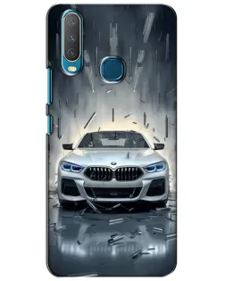 Чехол для Vivo Y15 с картинкой «BMW в свете фар»